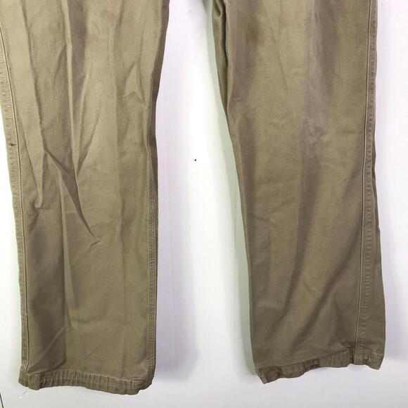 Duluth Trading Pants Mens 34 X 30 Flex Fire Hose Foreman Brown Canvas Work - Picture 11 of 11